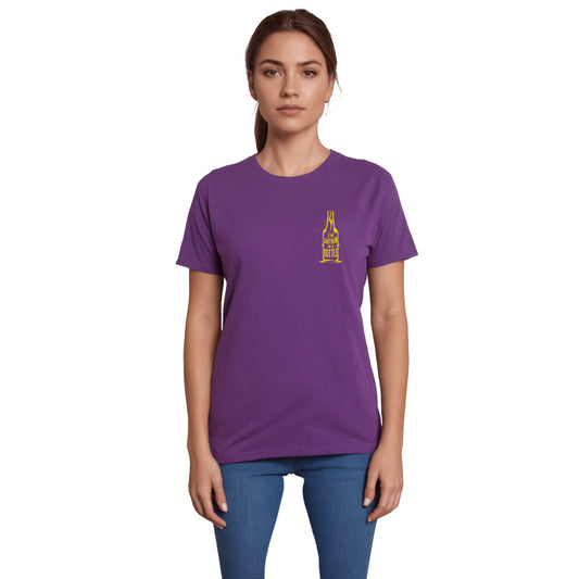 Purple 'I am Lightning in The Bottle' in front T-shirt